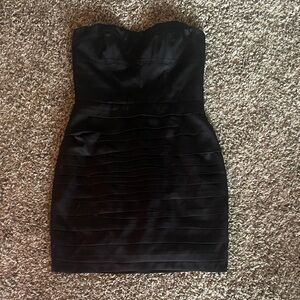🎃 Express Black Strapless Dress